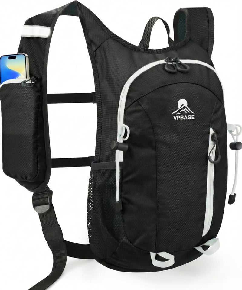 VPBAGE Store Foldable Small Hiking Backpack with 3 Strap Pockets – Lightweight 300D Spill-proof Daypack for Men Women – Packable Small Travel Backpack with Chest Strap & Trekking Pole Holder – Durable Outdoor Bag - Image 1